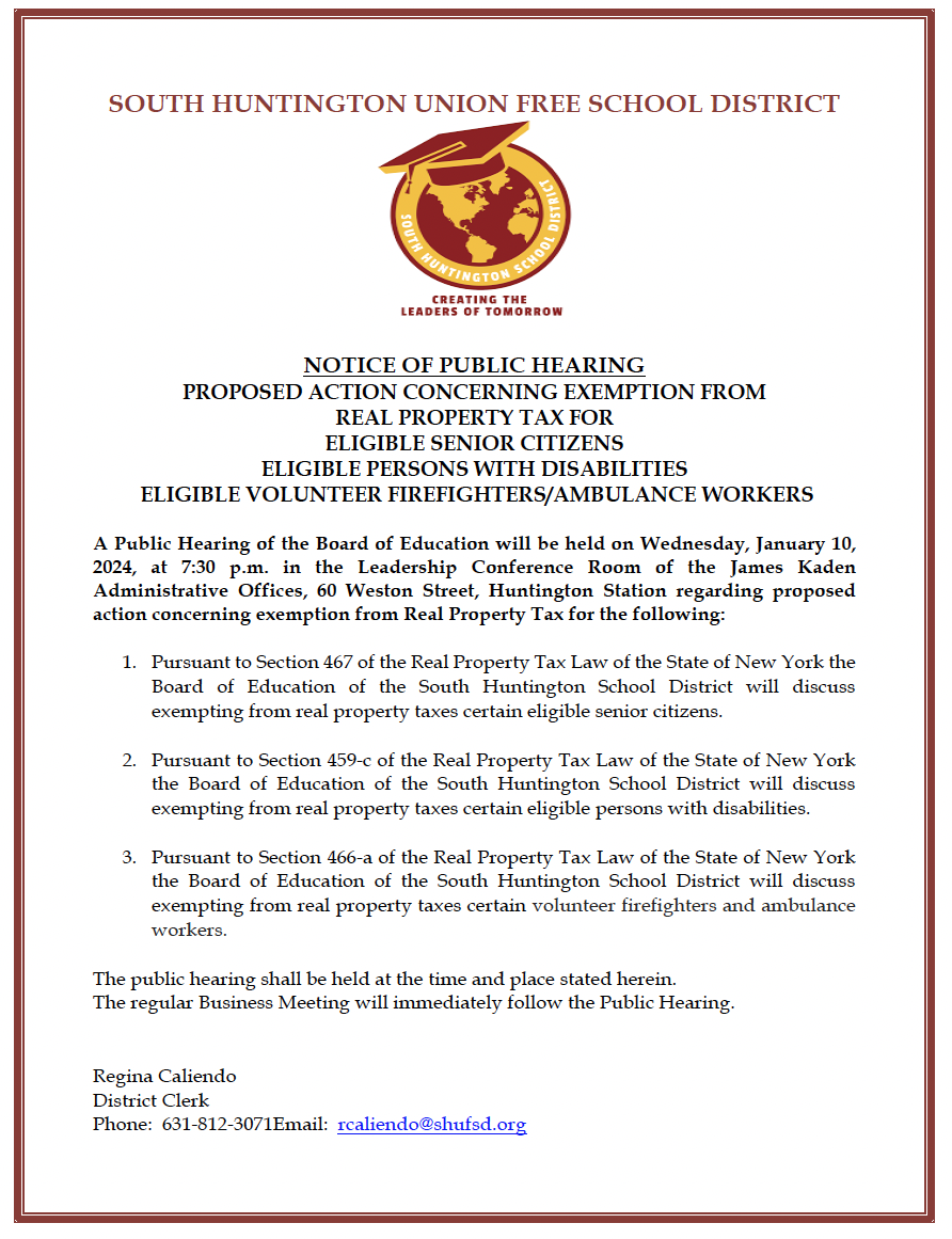 Notice of Public Hearing Jan 10 24 Revised